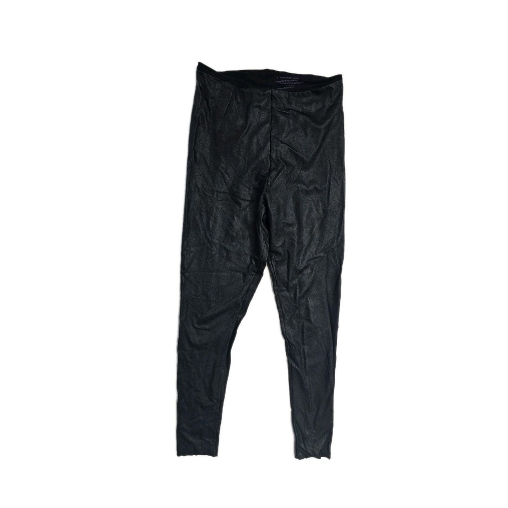 Commando Perfect Control Faux Leather Leggings Black Large‎ L